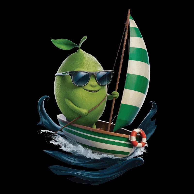 Frucht Limette Bootfahren Geschenk