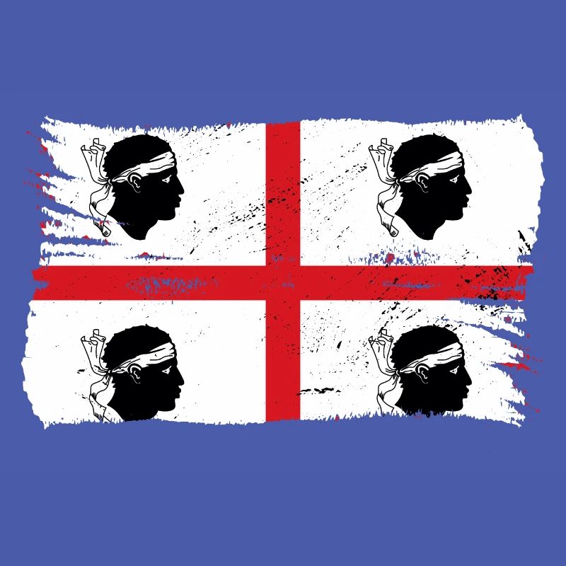 Drapeau de la Sardaigne Drapeau sarde Drapeau de la Sardaigne