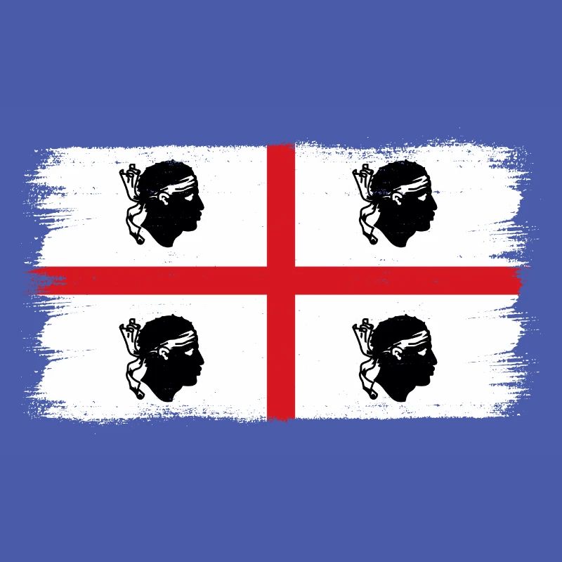 Drapeau de la Sardaigne Drapeau sarde Drapeau de la Sardaigne