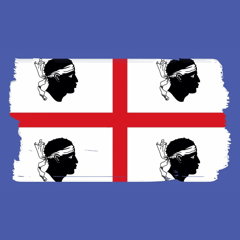 Drapeau de la Sardaigne Drapeau sarde Drapeau de la Sardaigne