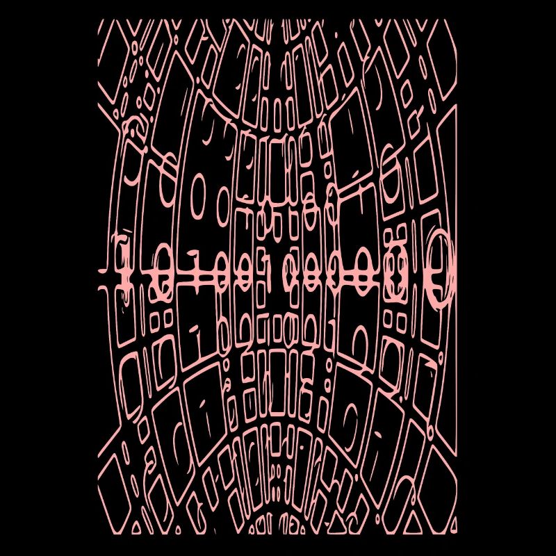 Code binaire Abstrait (rose)