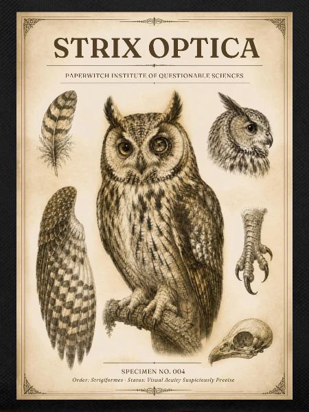 Strix Optica – Viktorianische Eule