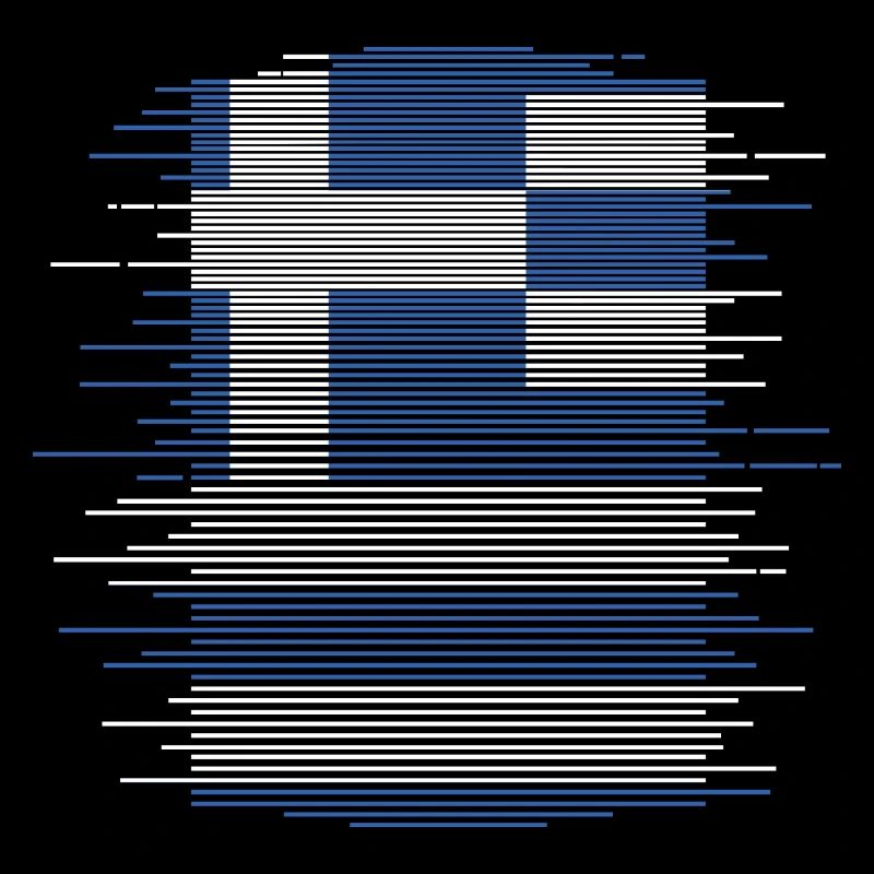 Drapeau de la Grèce Hellas Athènes Drapeau de la Grèce