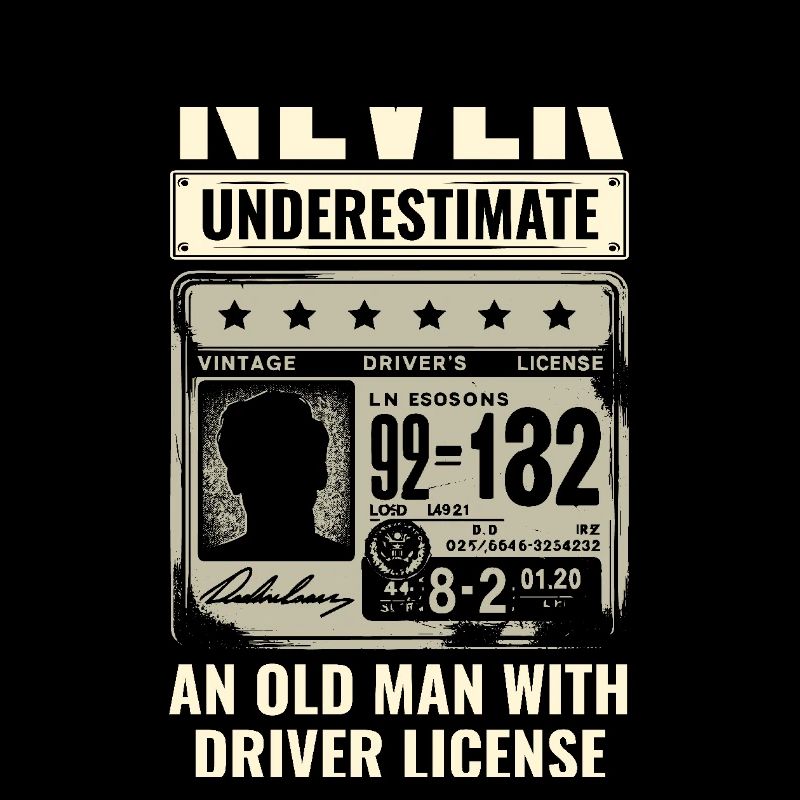 Never Underestimate An Old Man With Driver License