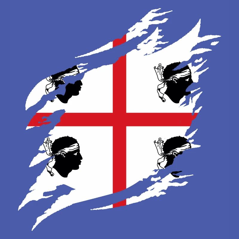 Drapeau de la Sardaigne Drapeau sarde Drapeau de la Sardaigne