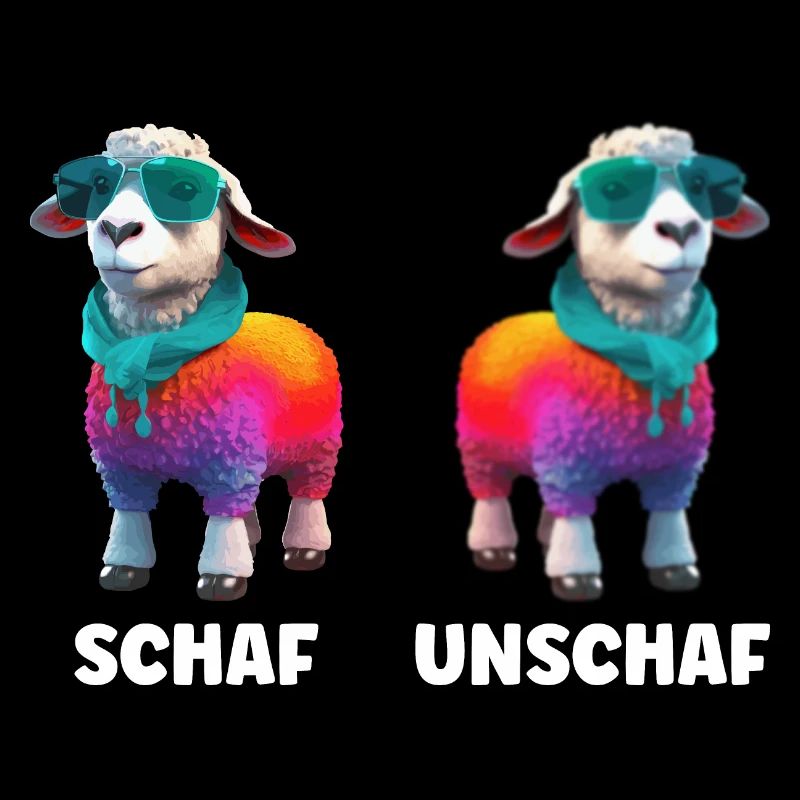 Lustiges Schaf Unschaf Cooler Schaf Unschaf Spruch