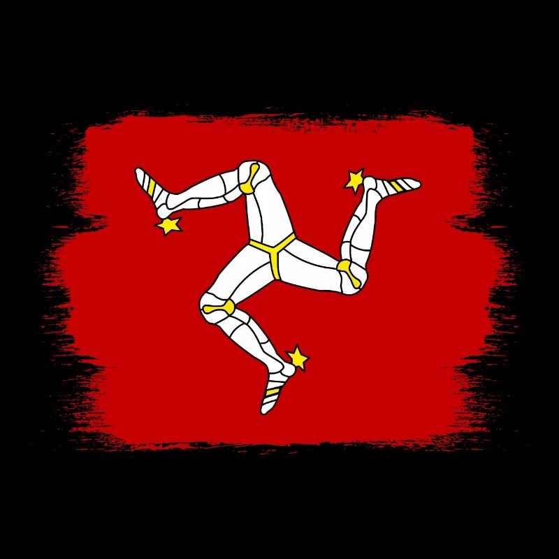Drapeau de l’île de Man Triskele Drapeau de l’île de Man