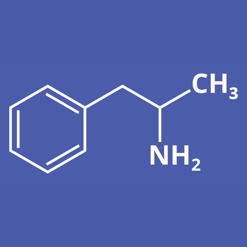 Amphetamine Molecule Speed Formule de médicaments Amphe Pep