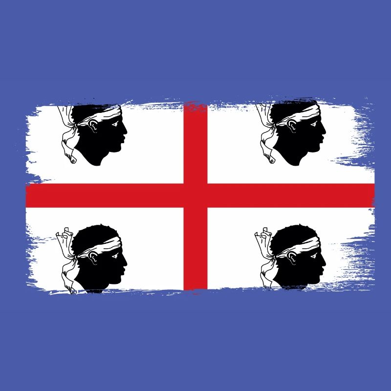 Drapeau de la Sardaigne Drapeau sarde Drapeau de la Sardaigne