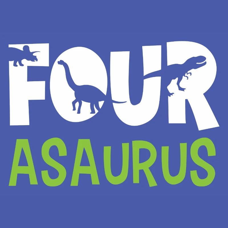FOUR-asaurus Dino Dinosaurier 4rth Geburtstag Geschenkidee