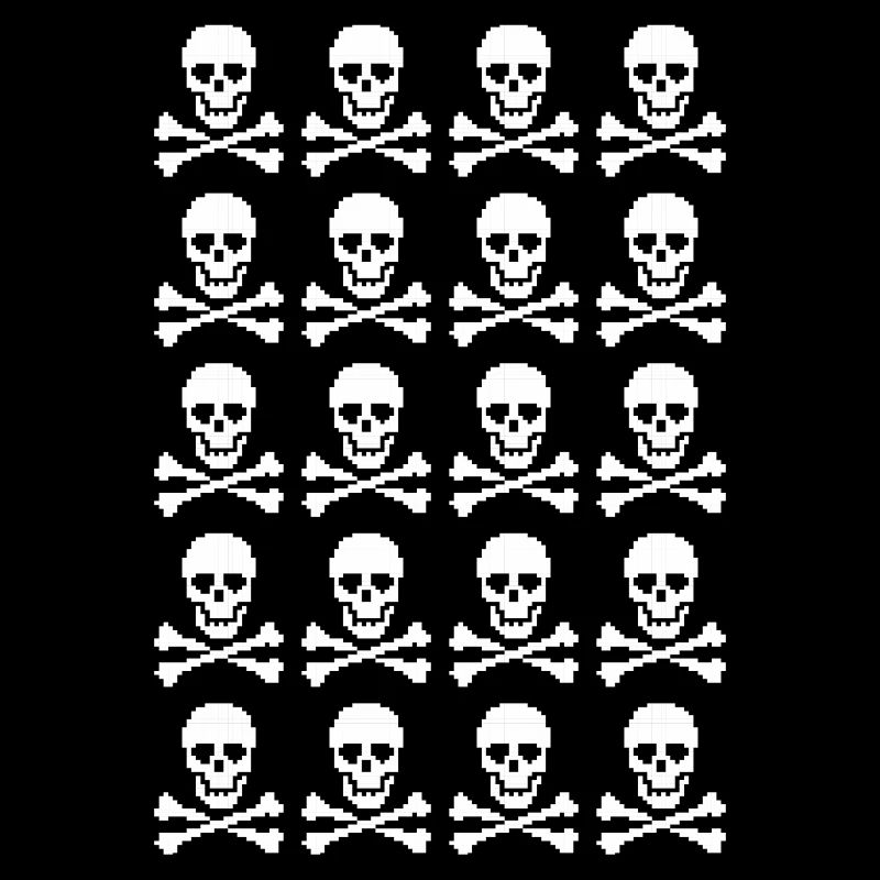Skull & Crossbones Repeating Pattern