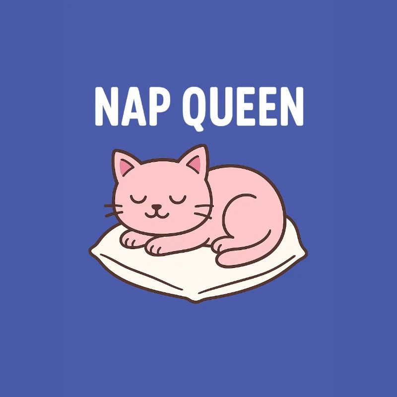 Conception mignonne de chat endormi