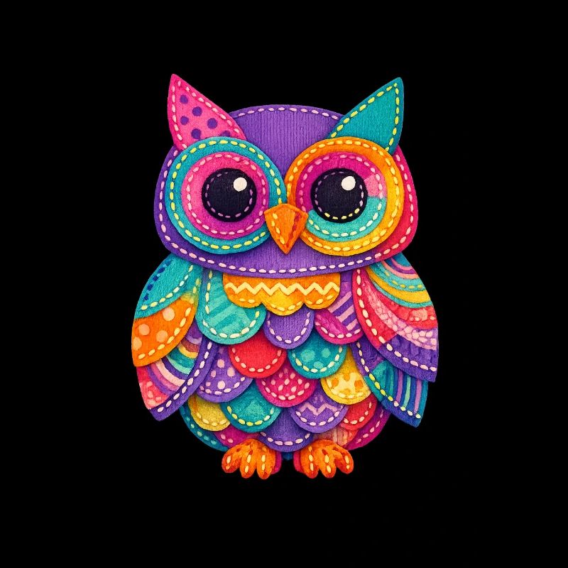Patchwork Owl Magic