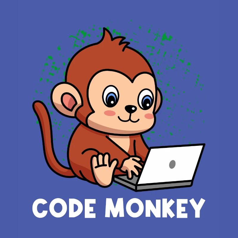 Code Monkey Programming Coder Computer Geek Develo