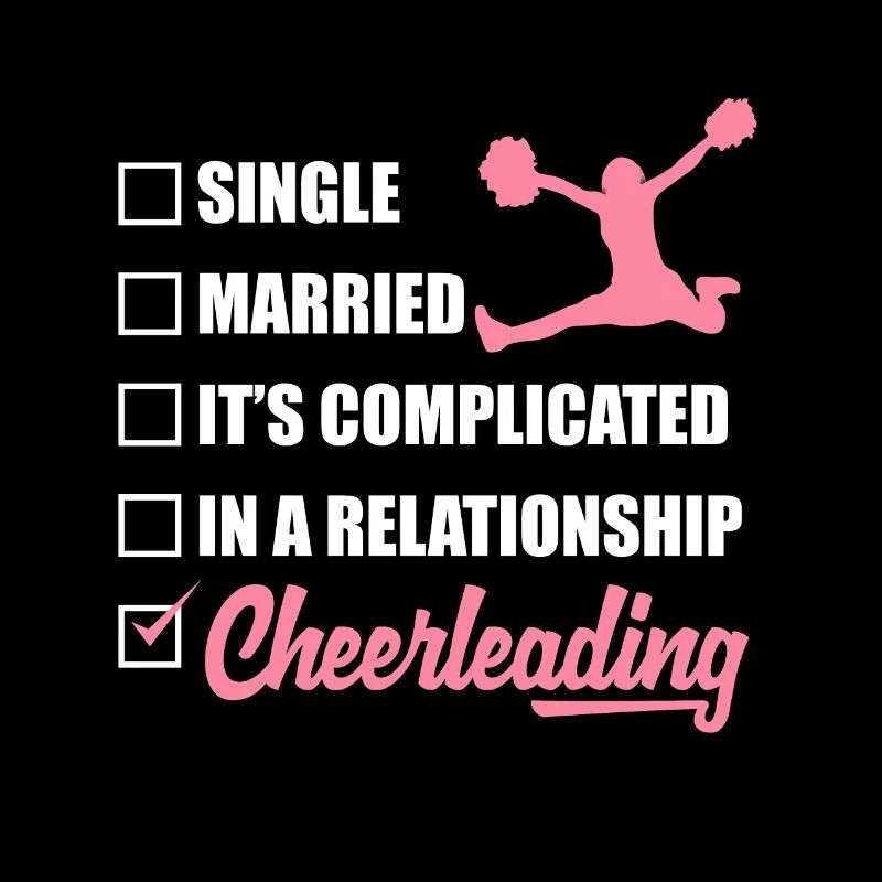Single Married It's Complicated Cheerleading Cheer