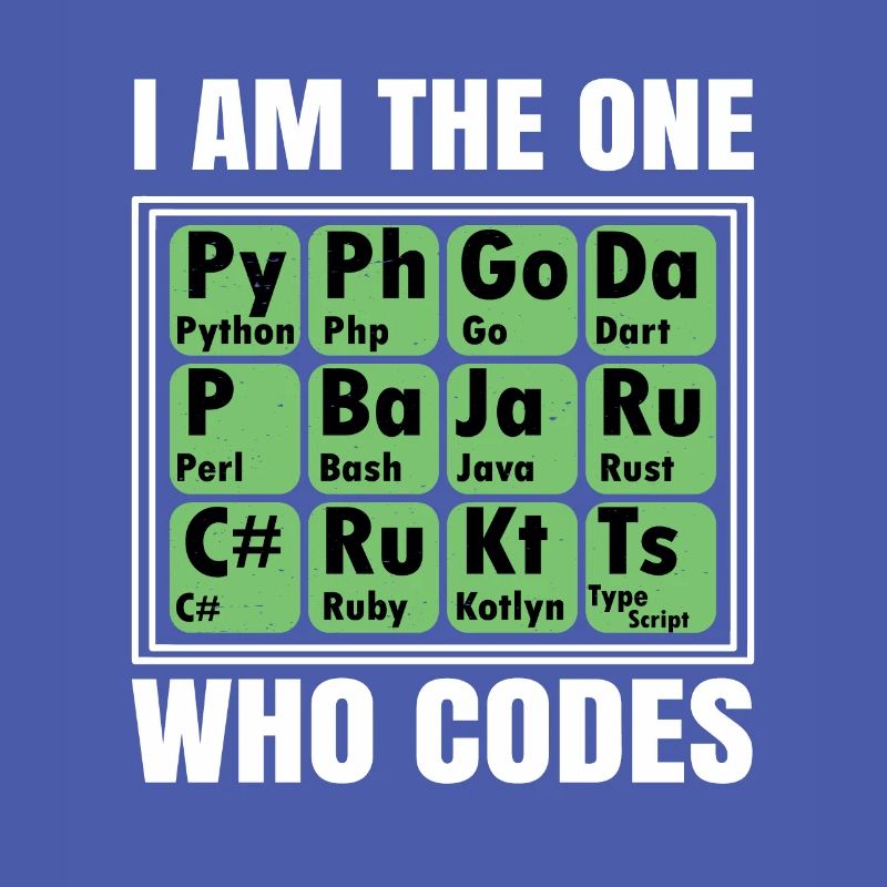 I Am The One Who Codes Programming Programmer Nerd