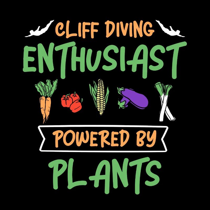 Cliff Diving Enthusiast Powered By Plants Cliff Di