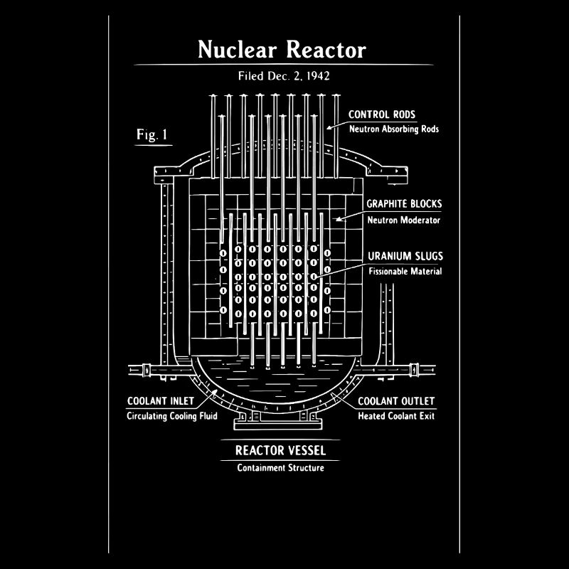 Plan directeur du réacteur nucléaire