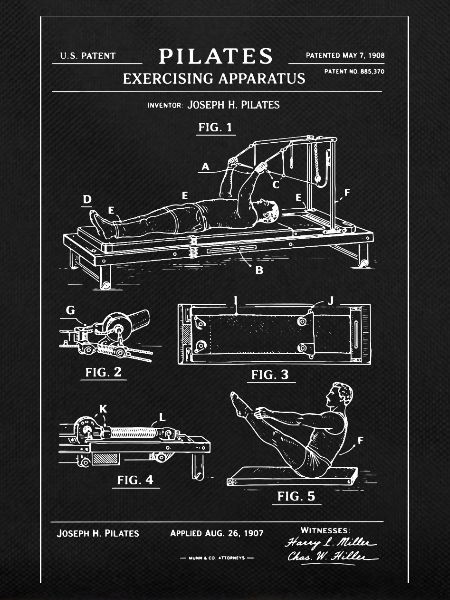 Pilates-Reformer-Blaupause