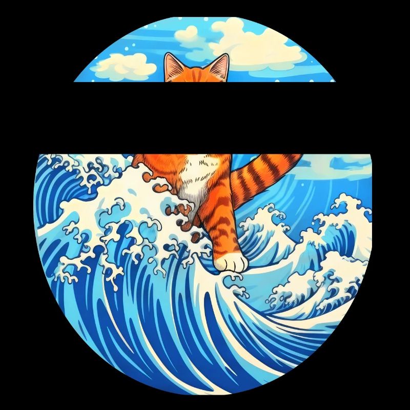 Surfende Katze #cat