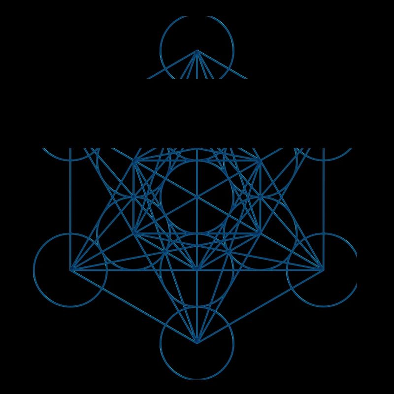 Metatron's Cube - blue
