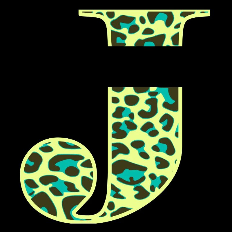 Letter J initial letter initials Leopard Leo