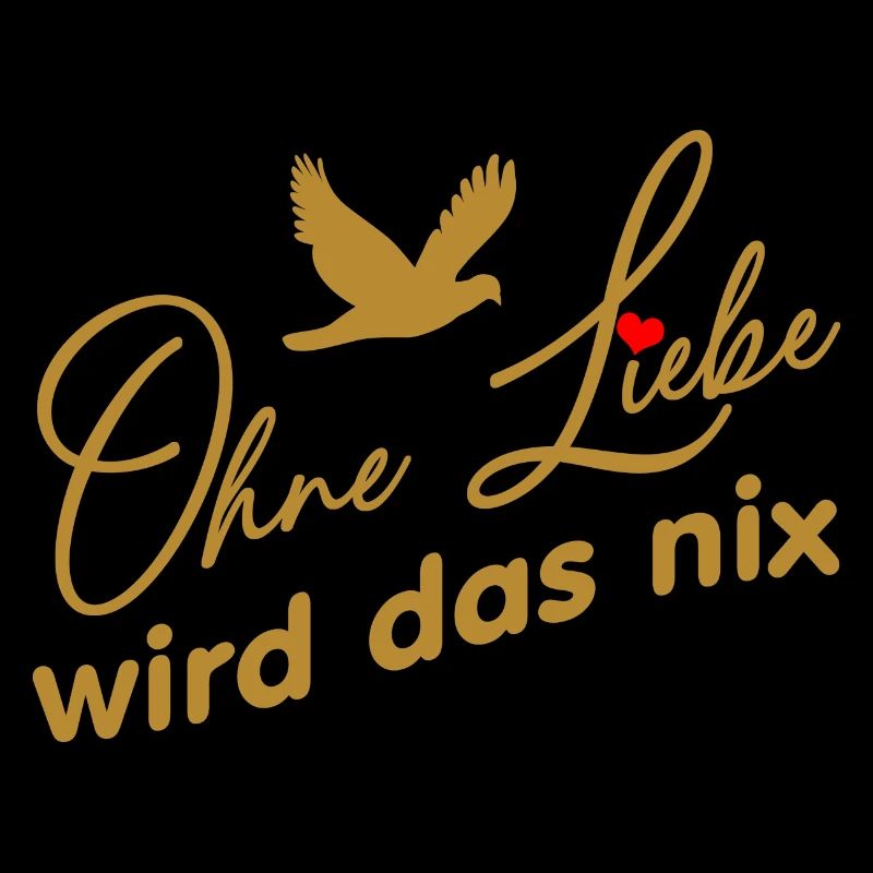 Ohne Liebe wird das nichts Friedenstaube und Herz