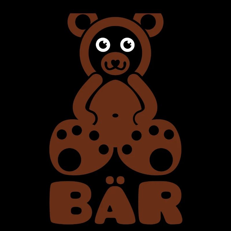 Ein Bär mit Text