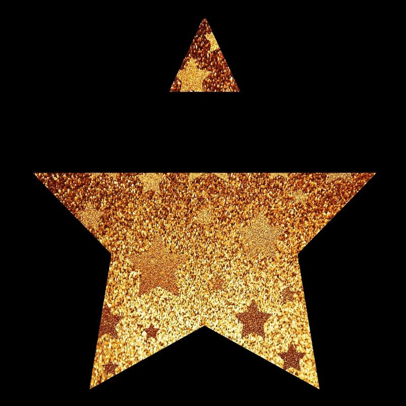 Stern mit Sternchen - Gold Geschenk Geschenkidee