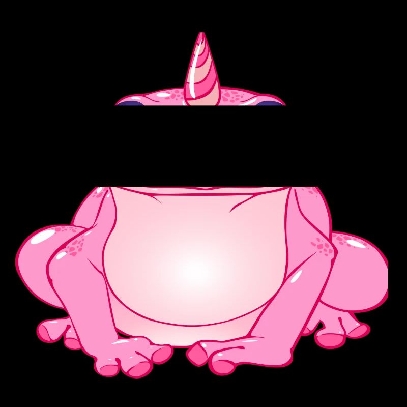 Unicorn Toad Frog Pink