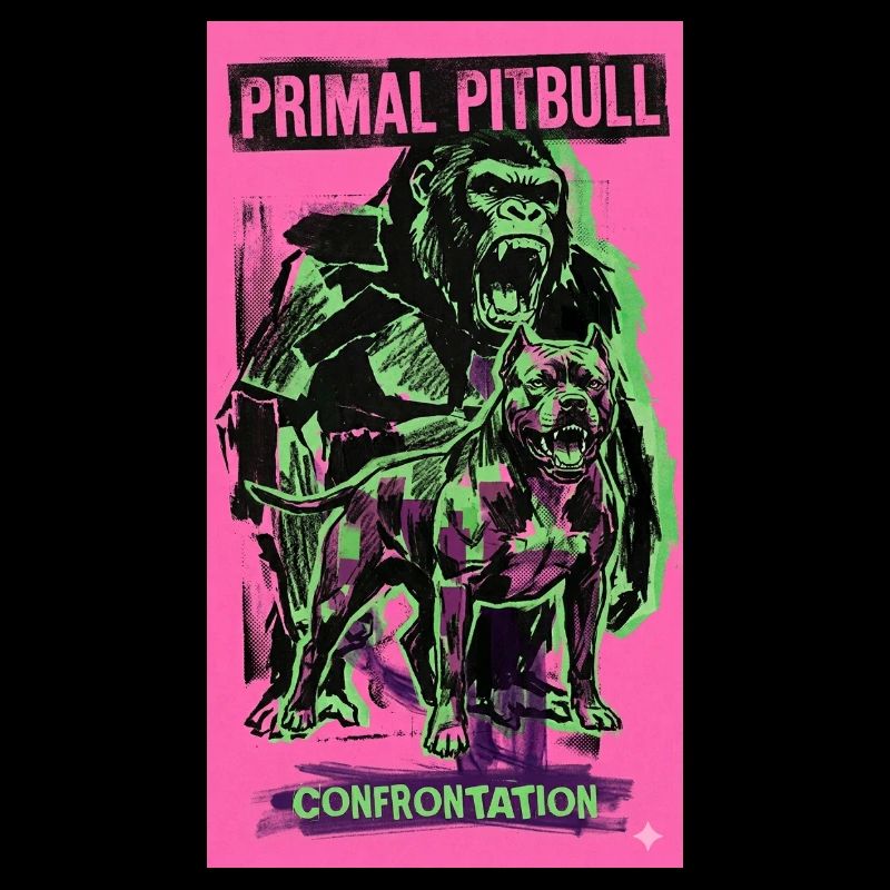 Primal Pitbull Confrontation