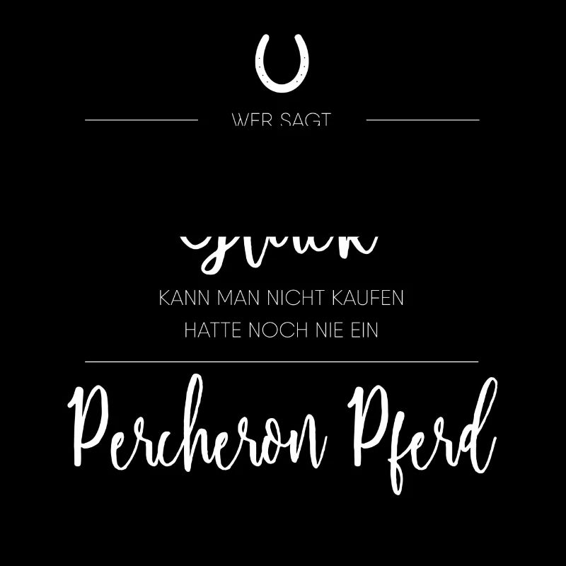Percheron Pferd Geschenk