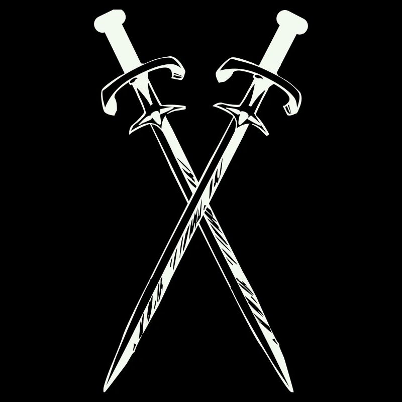 Deux épées en croix