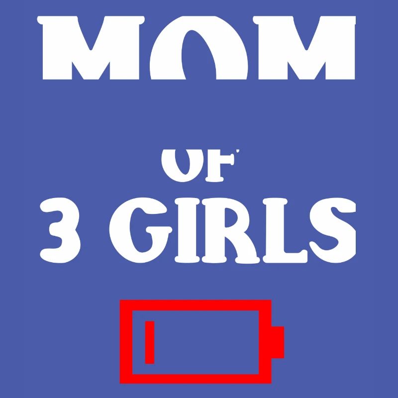 Müde Mutter von 3 Mädchen Mutter von drei Töchtern