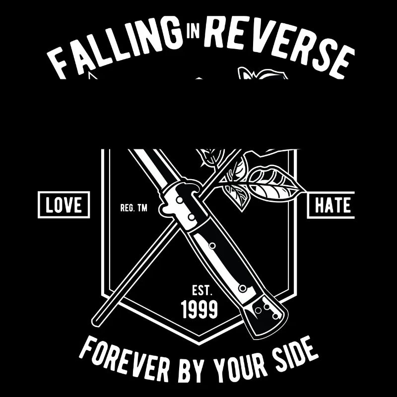 Falling In Reverse Liebe Hass Rose Messer Forever