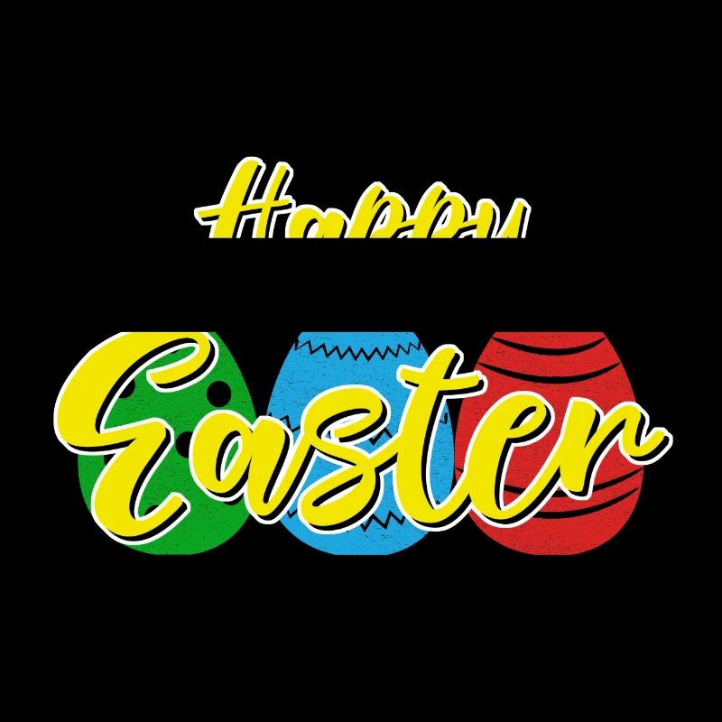 Frohe Ostern - Osterhase Ostereier Feier Geschenk