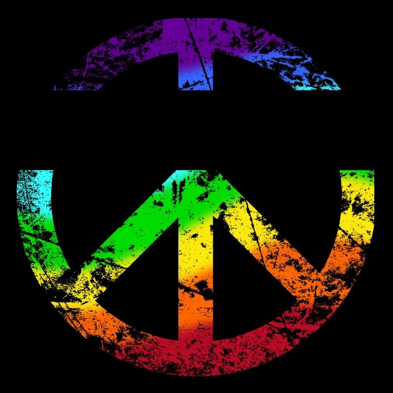 Peace-Zeichen Regenbogen Rainbow Frieden Graffiti