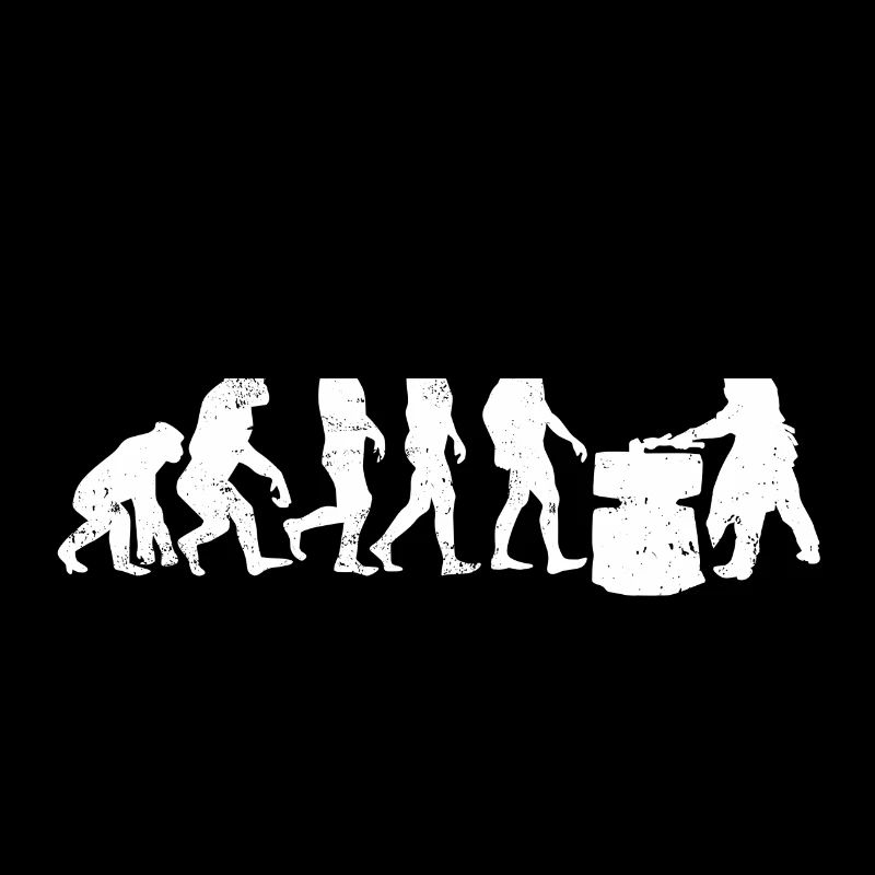 Schmied evolution geschenk schmiedekunst hammer