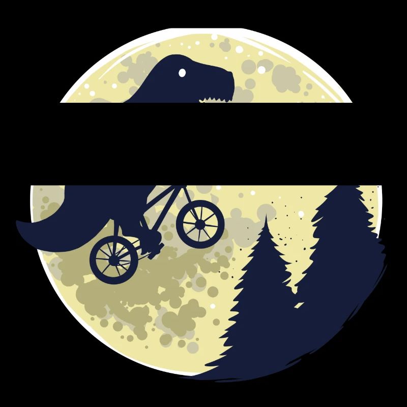 Dinosaur moon funny T-Rex gift birth