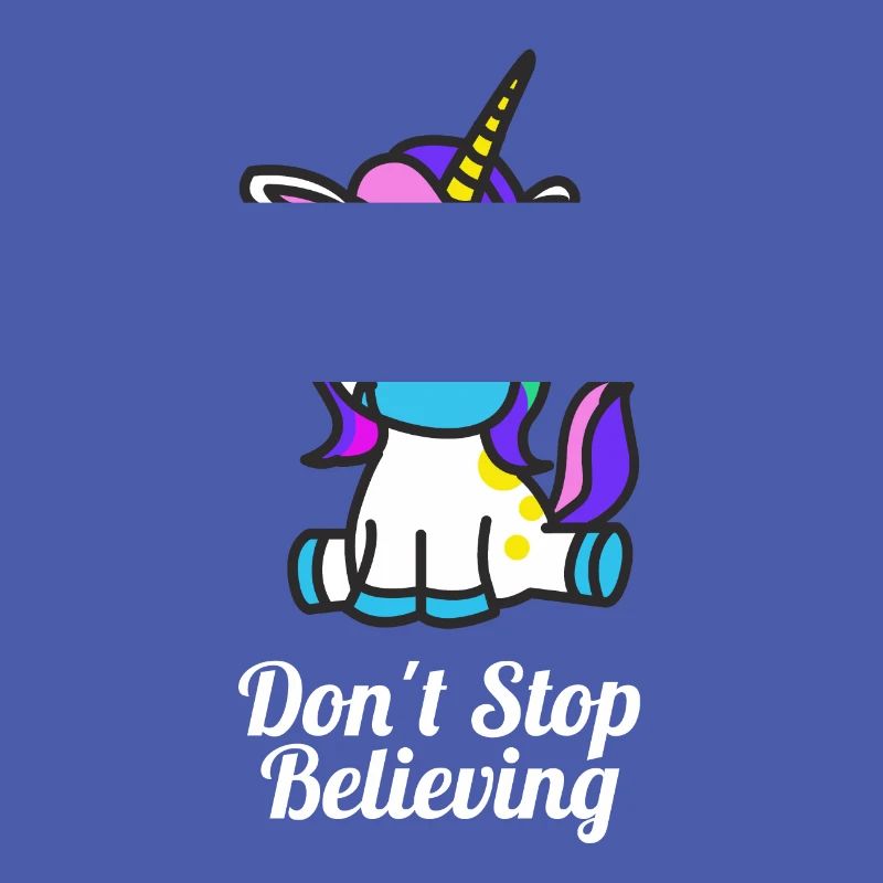 Dont Stop mignon stocker Croire Unicorn Conception