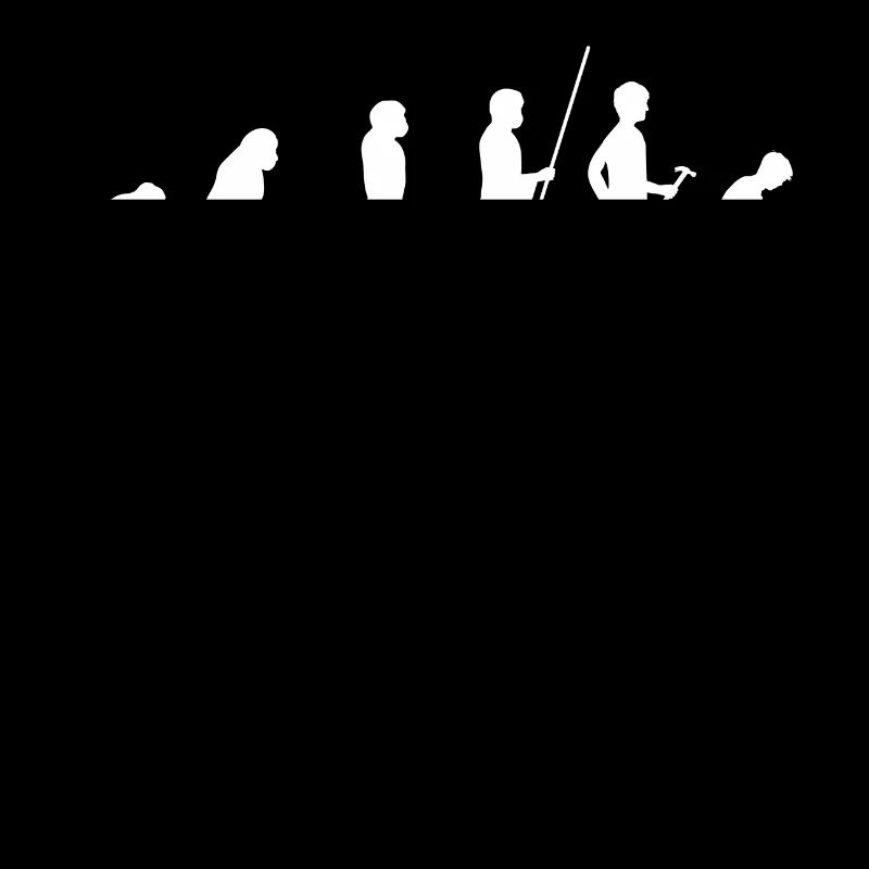 Evolution zur Handy Sucht T-Shirt Geschenk