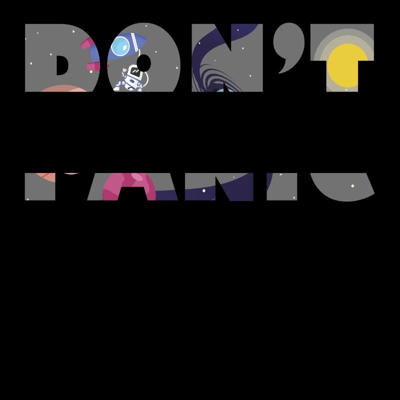 Galaxy Planets Don't Panic Gift