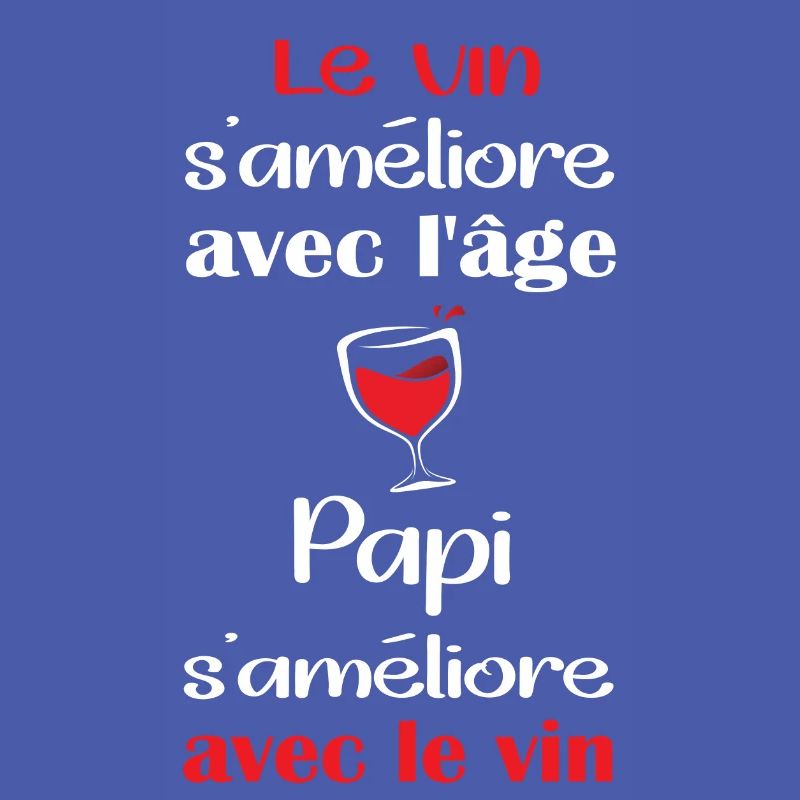 Le vin s'améliore avec l'âge papi s'améliore vin