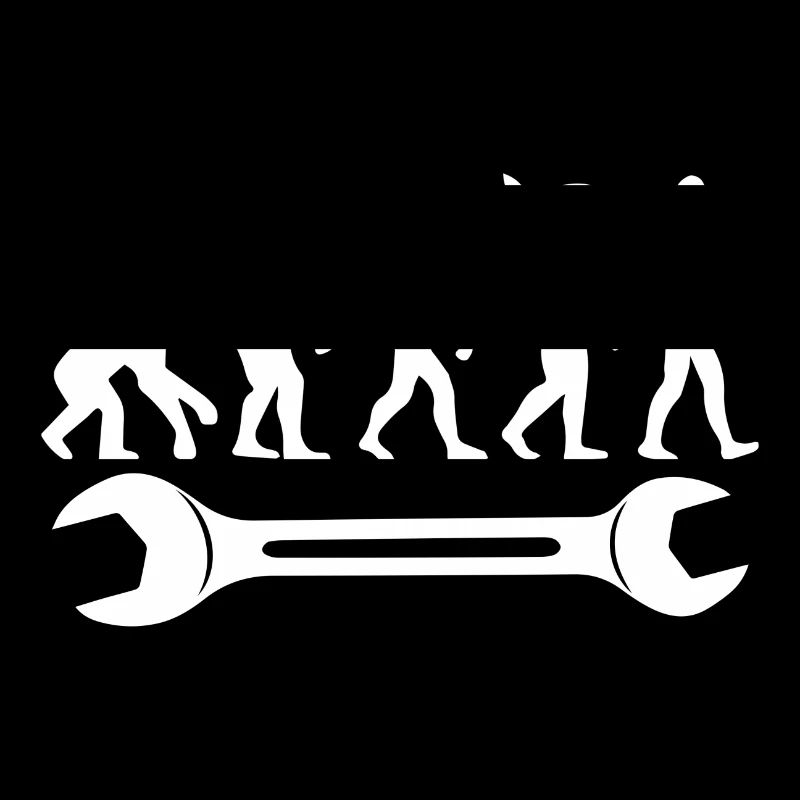Evolution T-Shirt Mechanic Spanner Tool