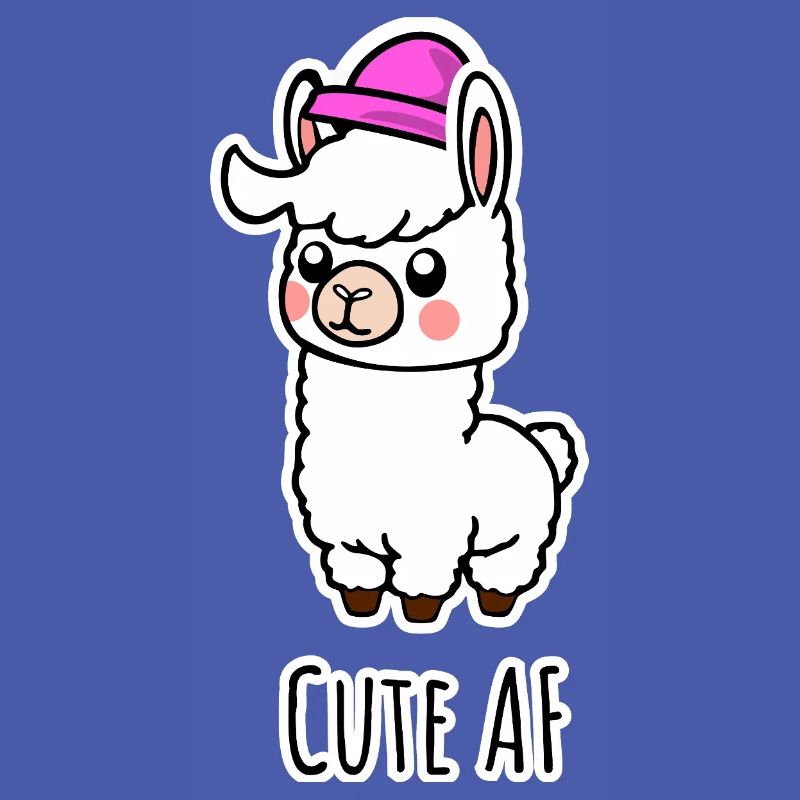 Cute AF Lama Baby oder Alpaka