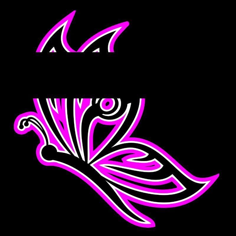 papillon rose