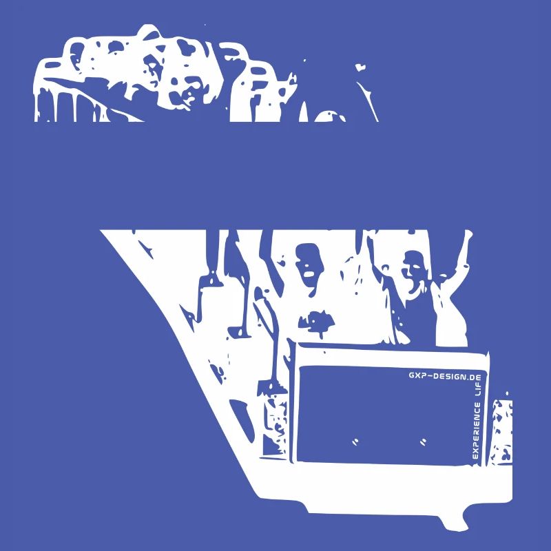 gxp life is a rollercoaster white - achterbahn w