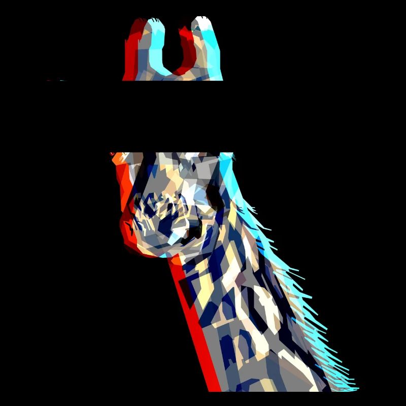 Giraffe with 3D effect