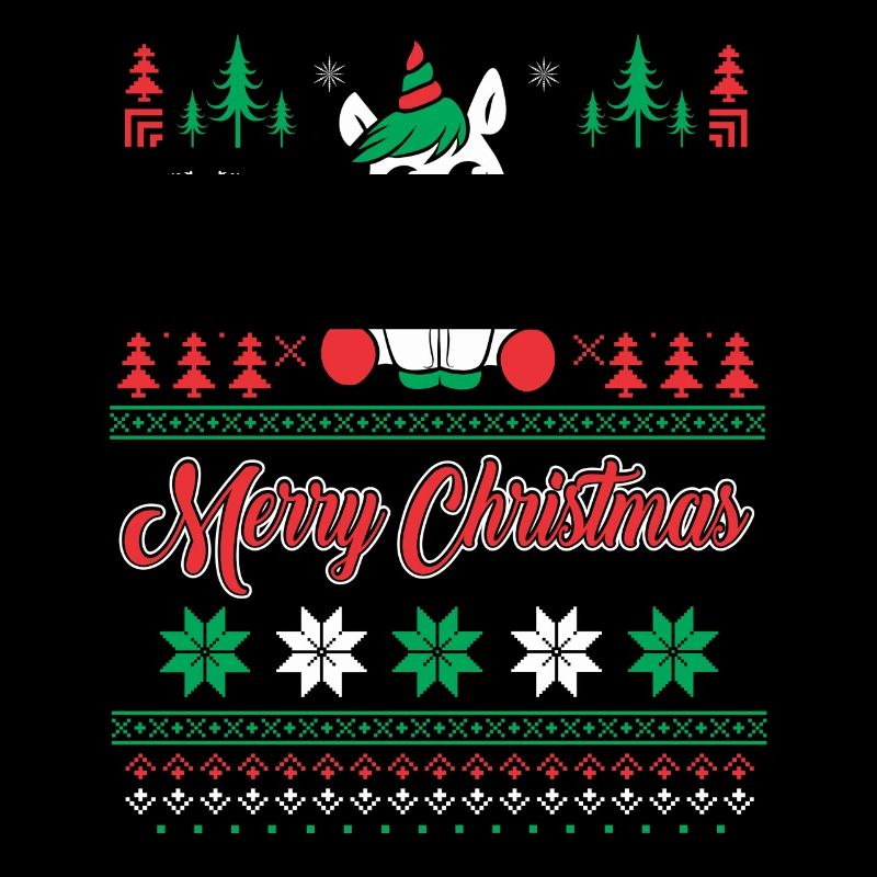 Pull de Noël Unicorn truand