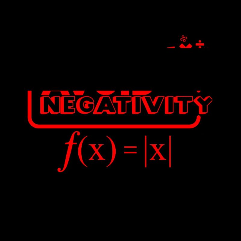 Avoid negativity - red
